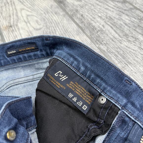 Citizens of Humanity Jeans Women's 27 Blue Skinny Avedon Low Rise Los Angeles - Picture 10 of 12